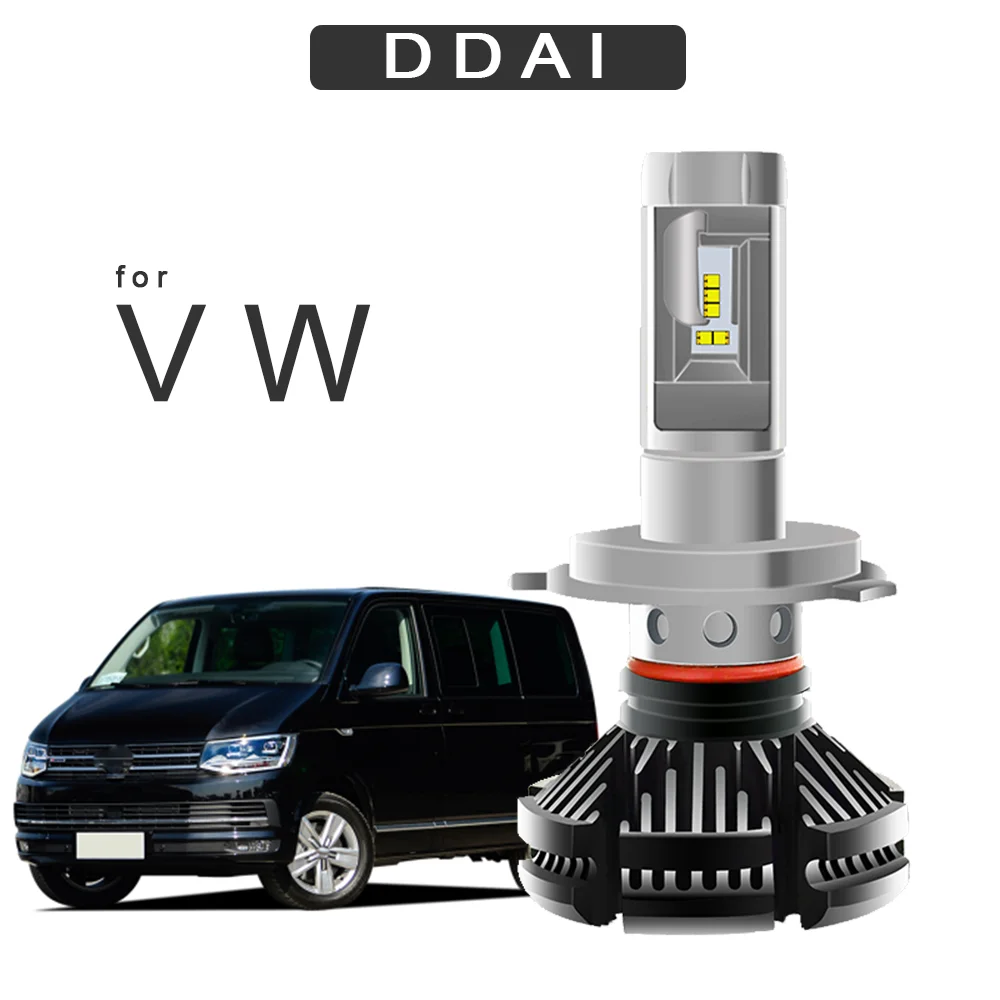 DDAI светодиодные фары яркие для autheadlight h4 h7 Фары VW T4 T5 SANTANA T0URAN PASSAT автомобильные
