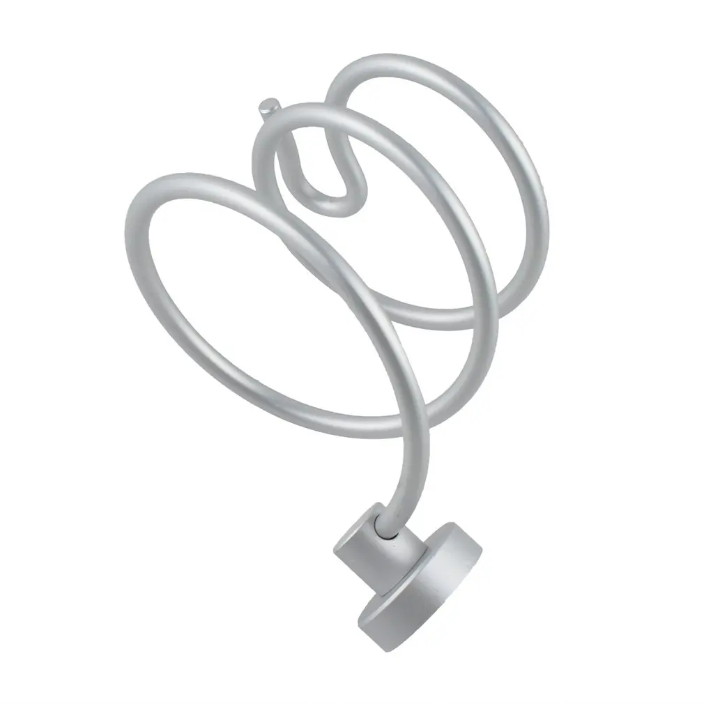 

Portable Hair Dryer Rack Space Aluminum Bathroom Wall Mounted Hang Shelf