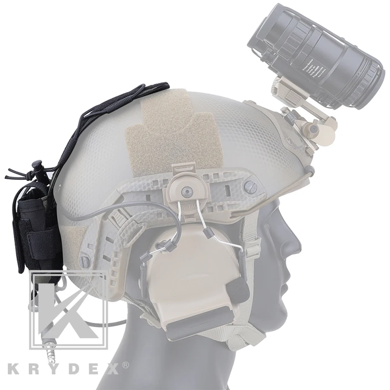 KRYDEX MK2 Тактический противовес батарейный чехол для Боевого Шлема аксессуар система хранения GPNVG-18 батарейный блок MCBK