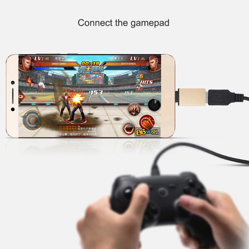 Micro USB к USB OTG адаптер Micro USB мужчина к USB женщина для смартфона сотовый телефон игры конвертер GK99