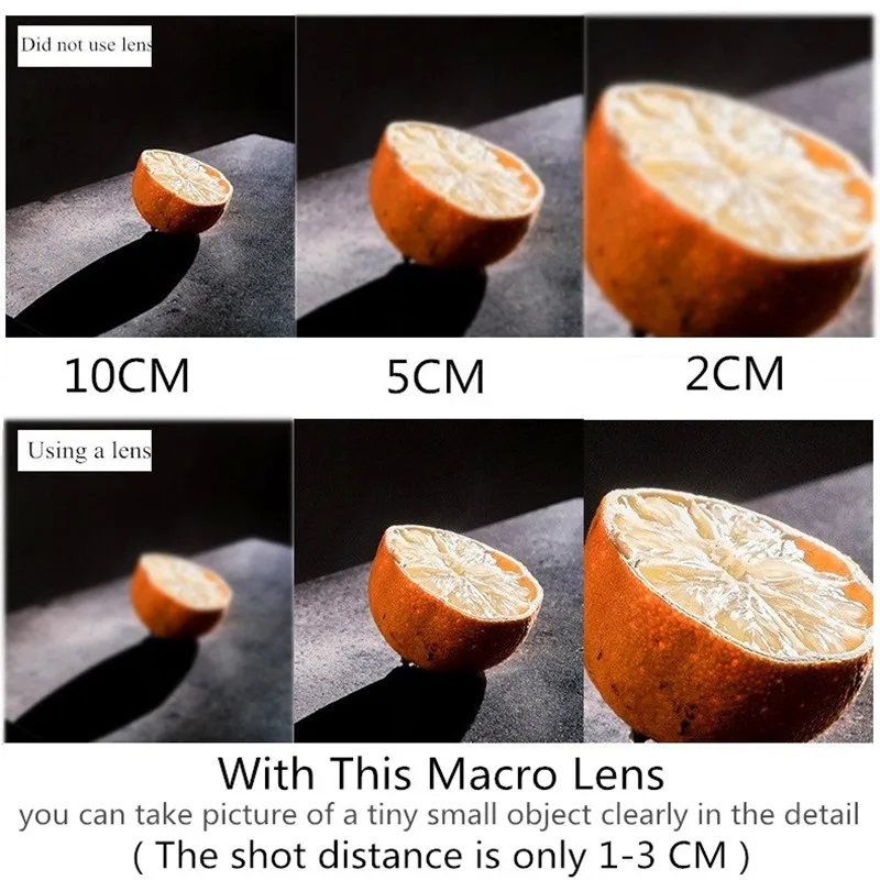 Профессиональная фотография макрообъектив HD 25X макро телефон ювелирные изделия в виде объектива алмазное насекомое суккуленты телефон объектив камеры с зажимом черный