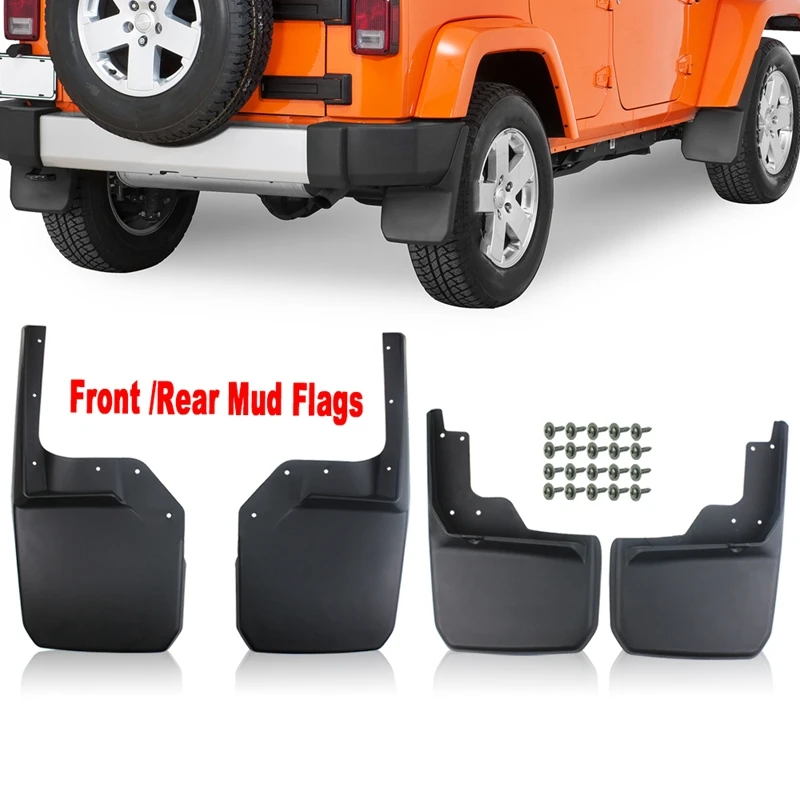 Автомобильный брызговик, крыло для Jeep JK Wrangler Rubicon 2-двери/4-дверь 2007-2018Mud Щитки защитные Брызговики для сахара Mudgua