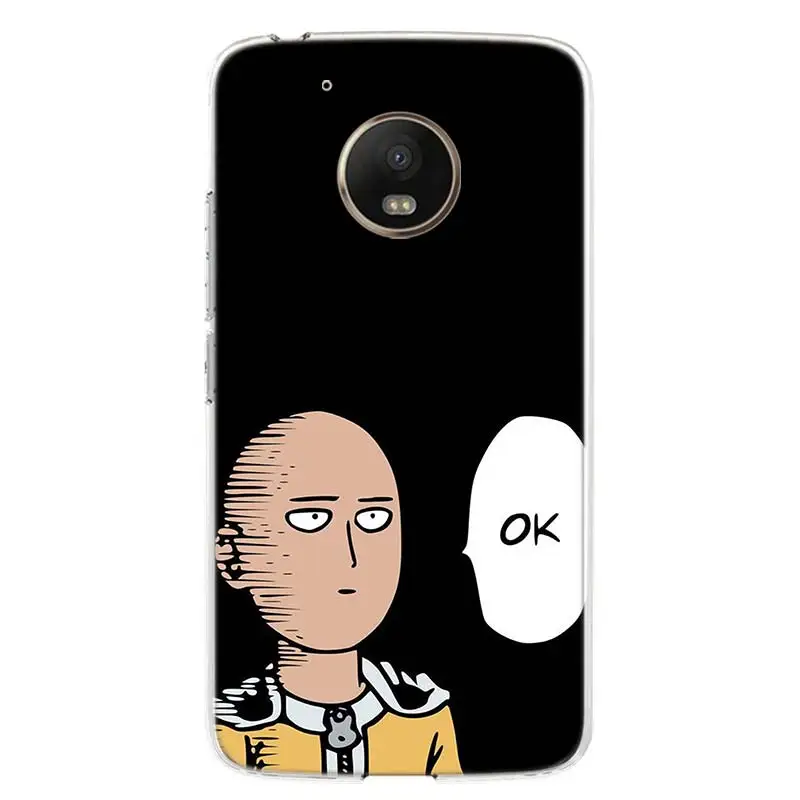 Чехол для телефона One-Punch Man аниме для Motorola Moto G7 G6 G5S G5 E4 Plus G4 E5 Play power EU Подарочный чехол с рисунком