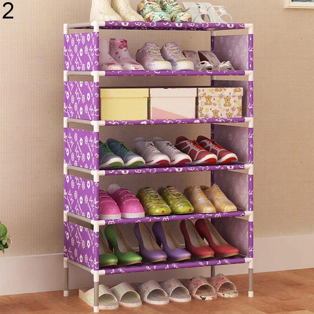 Прочный комбинированный стеллаж для обуви, органайзер для хранения, пылезащитный, компактный, для дома, спальни, общежития, опрятно убранные полки, шкаф