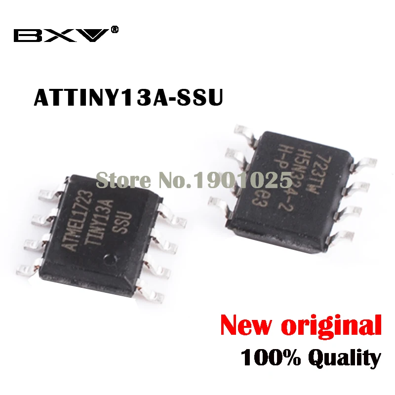 10 шт./лот ATTINY13 ATTINY13A TINY13A MCU AVR 1K FLASH 20 МГц IC SSU SOP 8|Интегральные схемы| |
