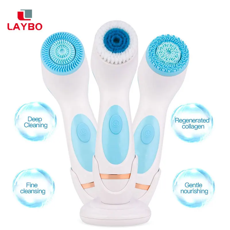 LAYBO Upgrade Facial Cleansing Brush High Frequency Silicone Blackhead