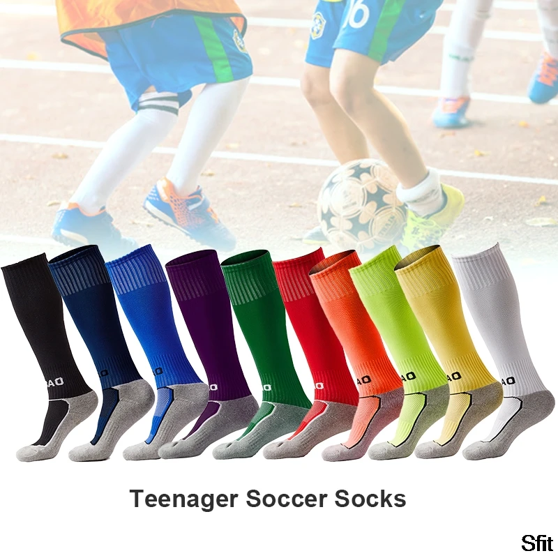 

SFIT Outdoor Kids Professional Sports Football Socks Soccer Long Stocking Knee High Football Volleyball Breathable Children Sock