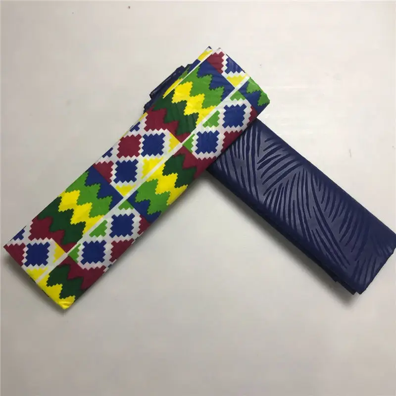 29 Полиэстер воск нигерийский Анкара Kente Ткань Chitenge Ghana воск для платья Африканский Kitenge принт ткань для ткани в 2+ 2 ярдов AW30 - Цвет: 29