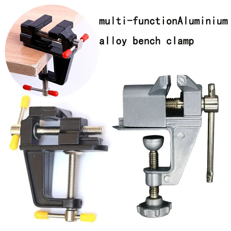 Universal Bench Vise Mini 30mm Table Screw Vise Aluminium Alloy Bench Clamp Screw Vise for DIY Craft Mold Fixed Repair Tool