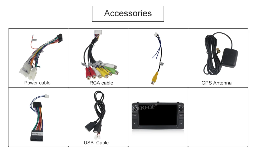 Top MEKEDE 2+32G  Android 9 2 Din Car DVD Player For Toyota Corolla E120 BYD F3 2000 2005 2006 Radio Multimedia Head Unit Stereo GPS 20