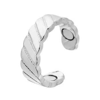 

Creative New Woven Pattern Ring Magnetic Health Anti-snoring Ring Magnet Open Ring Men's And Women's Universal Magnetic Ring