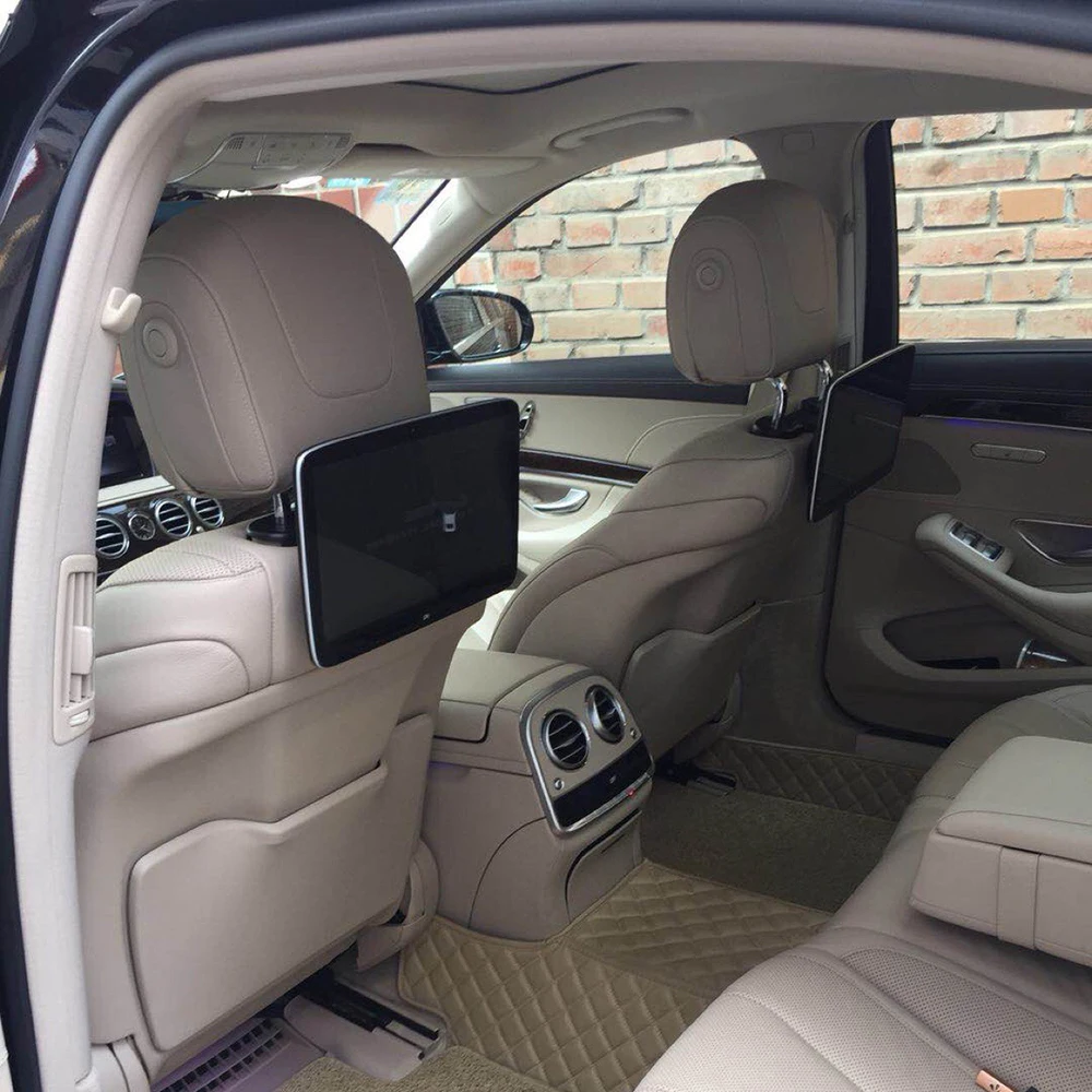  Maybach 1:1 Design Android 8.1 System RAM 2G Car Headrest Monitor for Mercedes Support 4K HD Video 