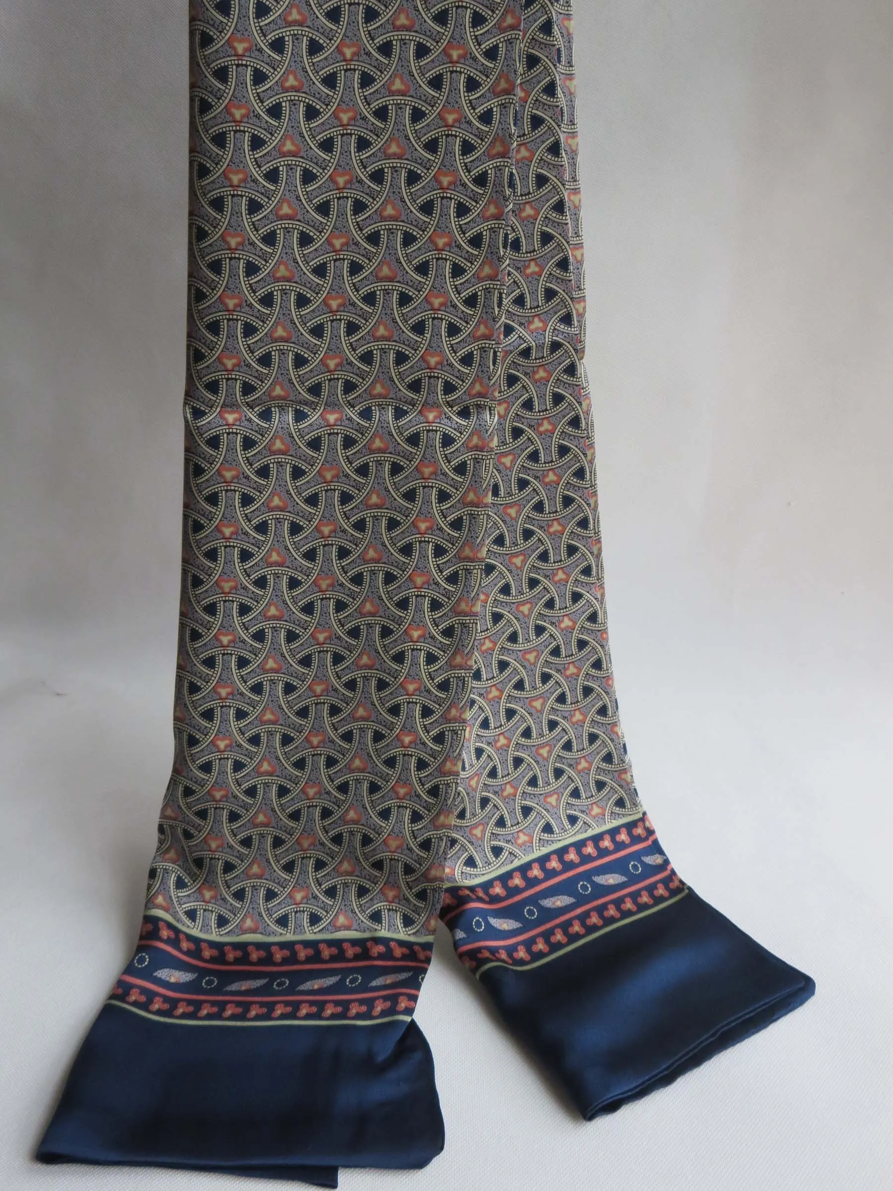 Элегантный мужской шелковый шарф из чистого шелкопряда, мужской двухслойный длинный шейный платок, 37 цветов