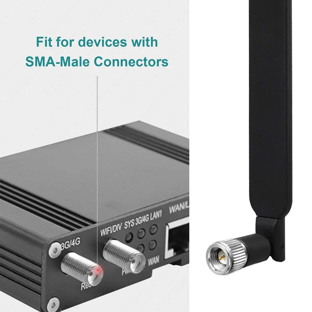 Беспроводная wifi 4G антенна 9 дБи Двухдиапазонная всенаправленная с SMA штекером