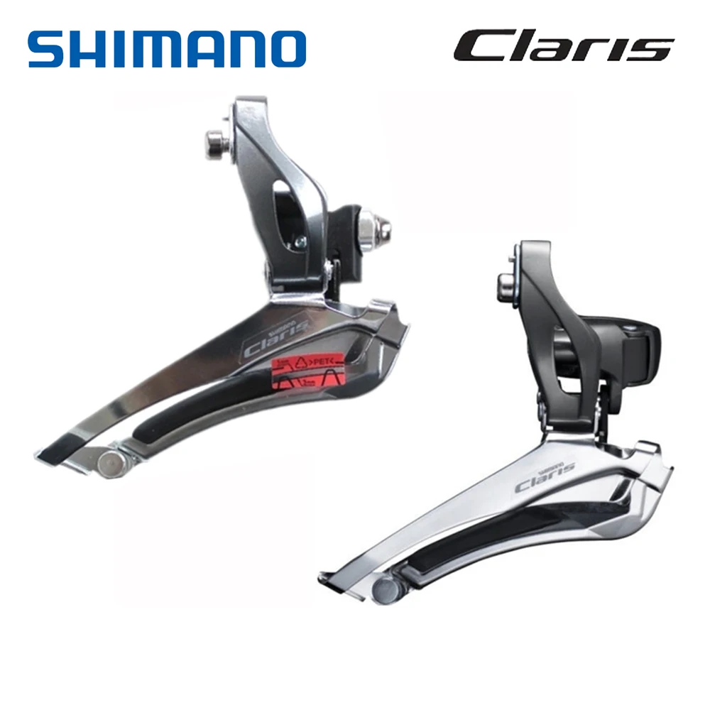 Shimano, FD-R2000, передний переключатель, шоссейный велосипед, 2x8 скоростей, R2000, передний переключатель, Braze on/Clamp, 31,8 мм, черный