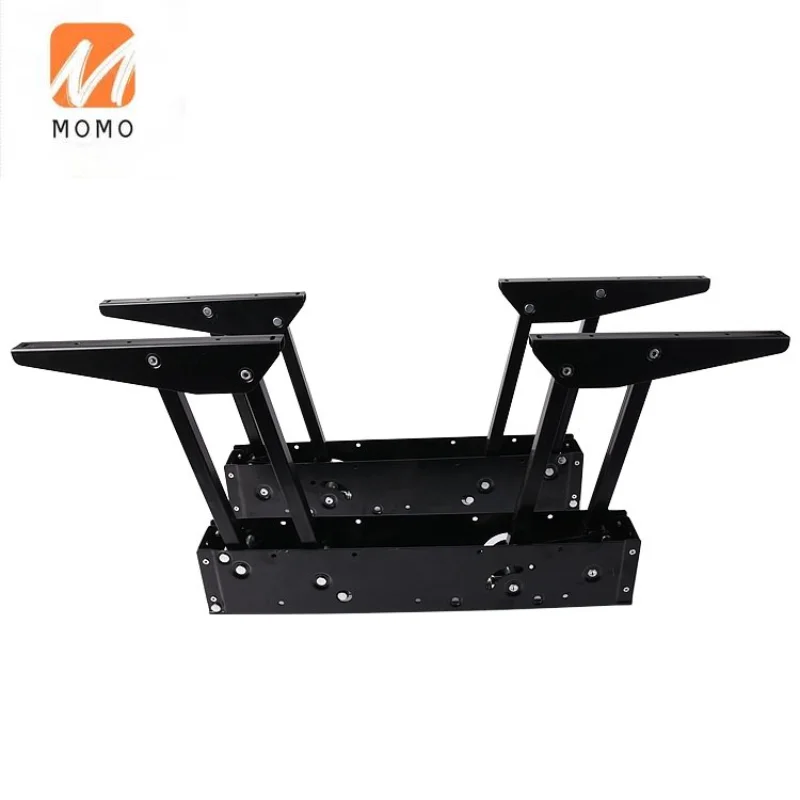 

Hardware Fitting Multifunction Furniture Hinge Black Study Desk with Convertible Coffee Table to Dining Table Mechanism