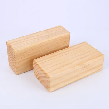 

1Pc Bamboo Wood Yoga Brick Block Pilates Exercise Fitness Gym Workout Stretching High Quality Non-slip And Moisture-proof