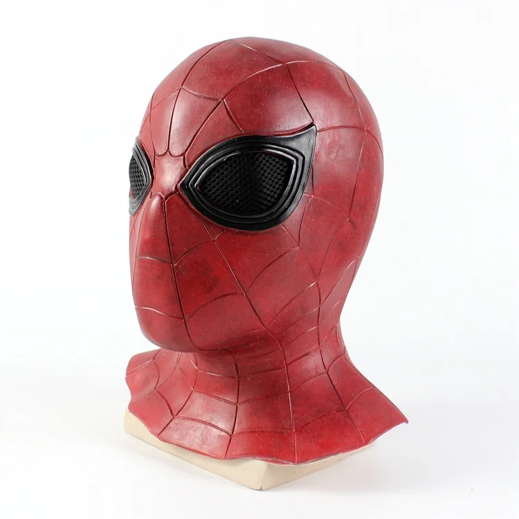 Хэллоуин Мстители 3 Человек-паук Маска шлем гарнитура косплей супергерой реквизит латекс Человек-паук Маска