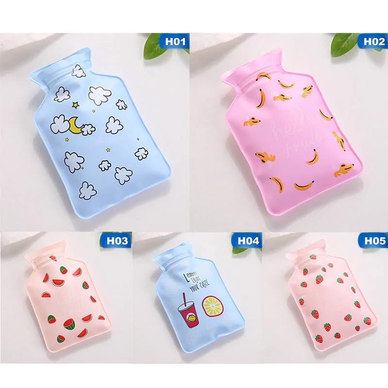 Cartoon Hand Po Warm Water Bottle Cute Mini Hot Water Bottles Small Portable Hand Warmer Water Injection Storage Bag Tools