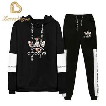 

Game Of Thrones Dracarys Cool Logo Sweatshirt Suits 2019 New Hip Hop Hoodies Sweatshirts And Sweatpants Two Piece Set Hooded