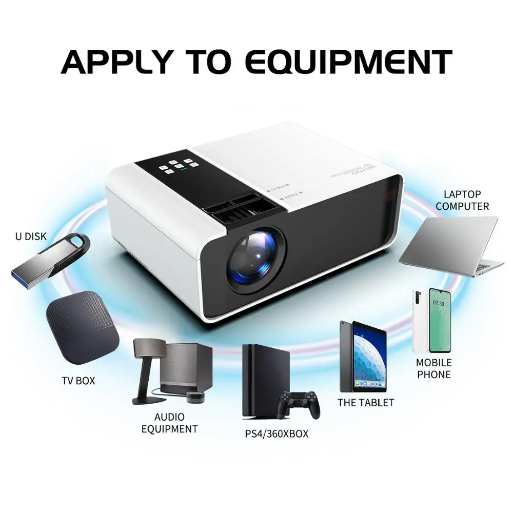 HD Projector Wifi LCD LED Proyektor 