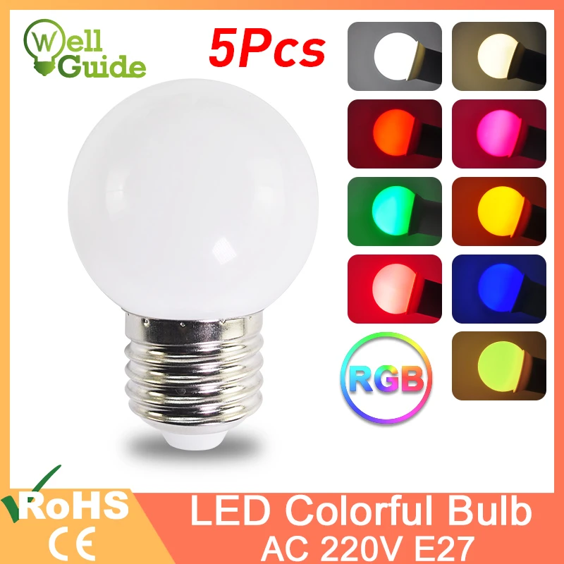 Led Bulb E27 3w Ac 220v G45 Rgb Led Lamp Bomlillas Colorful Lampada Ampoule Led Light Smd 2835 Flashlight Globe Bulbs Holiday Led Bulbs Tubes Aliexpress