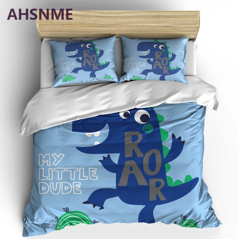 DJY Juego De Ropa De Cama De Algodón Tamaño Individual, Juego De Edredón Reversible De Autos