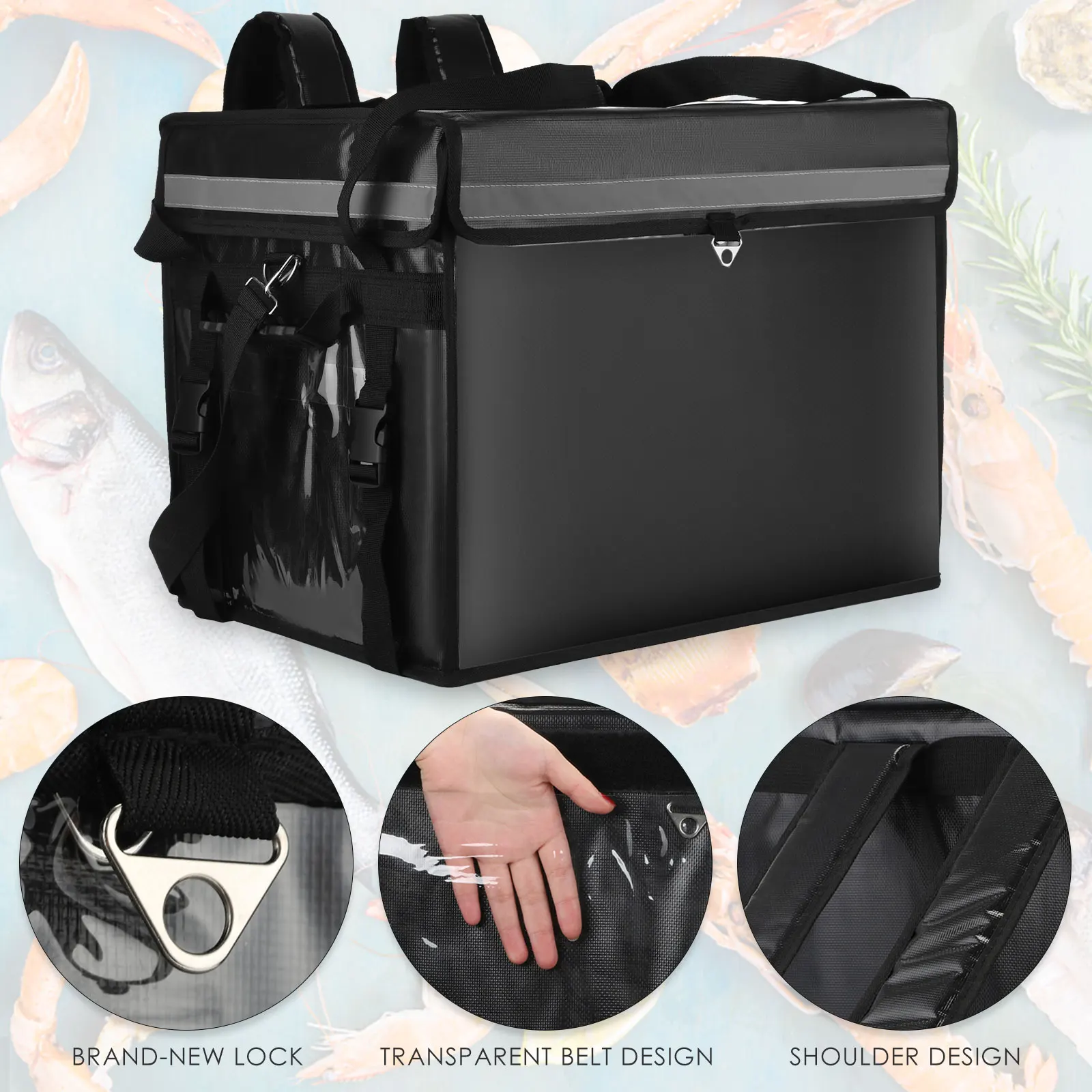 thumbnail interactive-video image 1 of Large Cooling Box Insulated Food Delivery Cooler Bag OEM Insulated Printed Lunch Bags Travel Insulated Freezer Bag 1 of 12