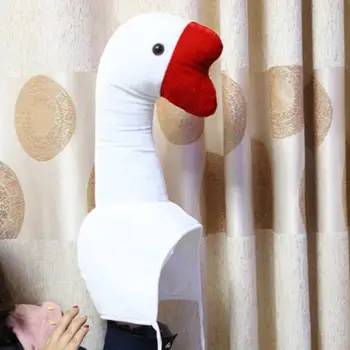 

Funny Gooses Animal Cap Stuffed Hat Headwear with Drawstring Party Photo Props Plush Doll Toy Holiday Gifts