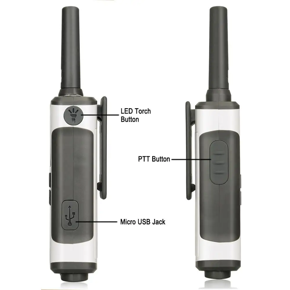 Skup Retevis RT45 PMR radia Mini PMR Walkie Talkie 2 sztuk 0.5W PMR446 PMR 446 FRS dwukierunkowe Radio Camping turystyka podróży walkie talkie