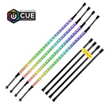 40cm adresowalna WS2812b cyfrowa taśma LED Rainbow oświetlenie LED RGB zestaw do komputer stancjonarny dekoracyjna obudowa, do interfejsu iCUE a CORSAIR