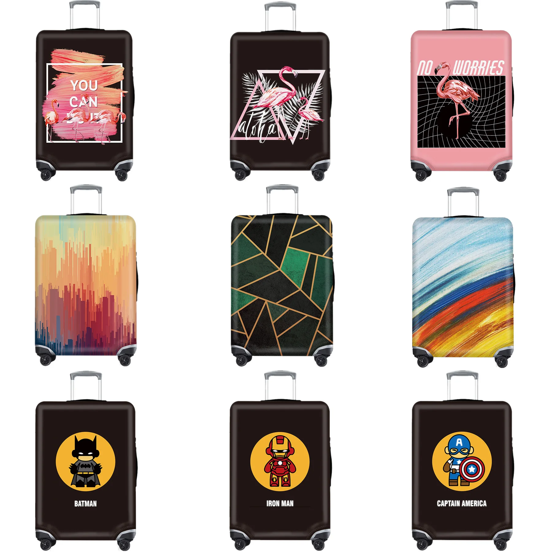

Kawaii 3D Animal Luggage Cover Protective Case Elastic Waterproof Cover For Suitcase Cover Apply 18-32 Inch XL Travel Accessorie