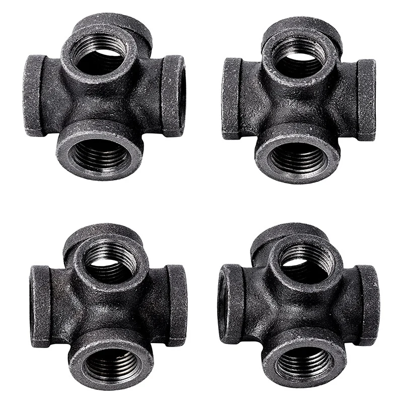 New 4Pcs Blackened Three-Dimensional Five-Way Crafts Water Pipe Lamp Shelf Tube Mallet | Дом и сад