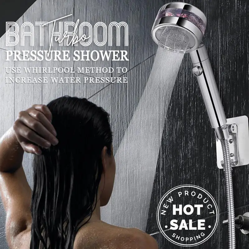 Rainfall Shower Head Bathroom Turbo Pressure 8K Mirror Rotating Magic Small Waist Shaking Faucet | Обустройство дома