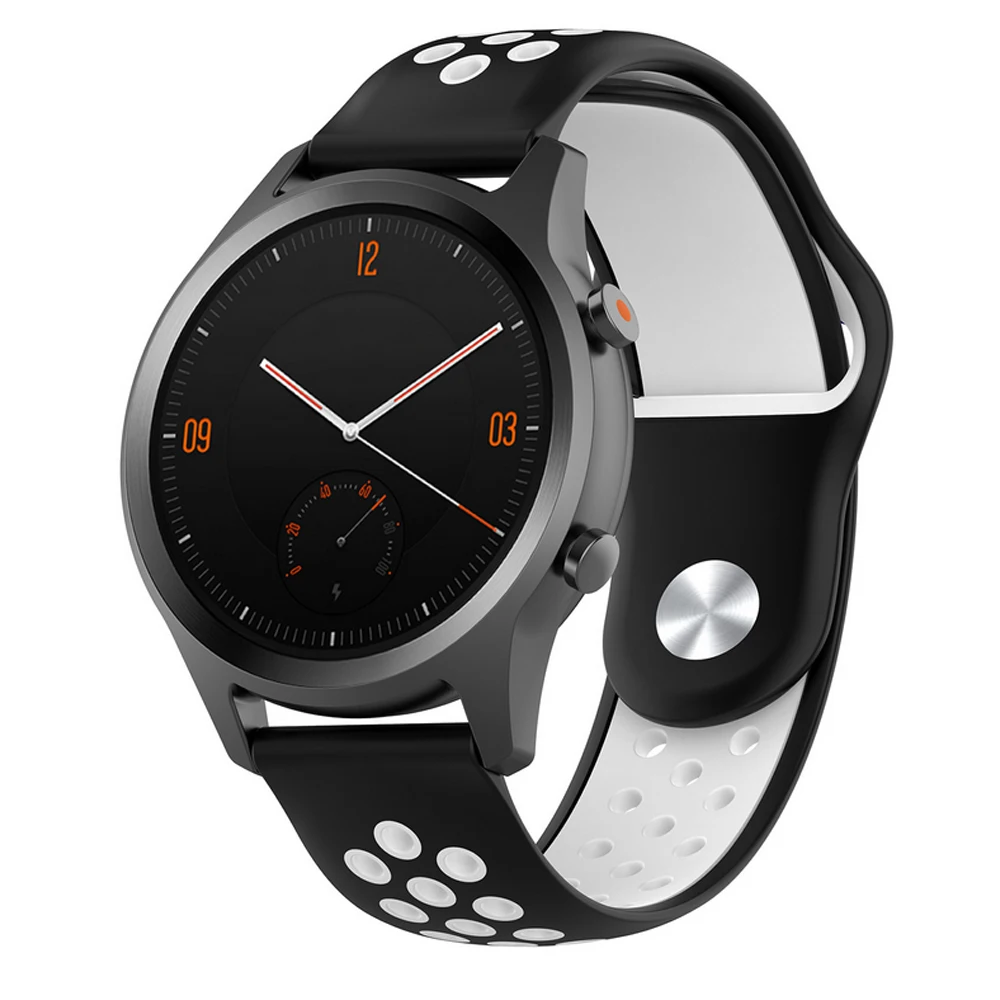 Силиконовый ремешок для полярного воспламенения Смарт-часы ремешок для POLAR Vantage M сменные браслеты - Цвет: Black White