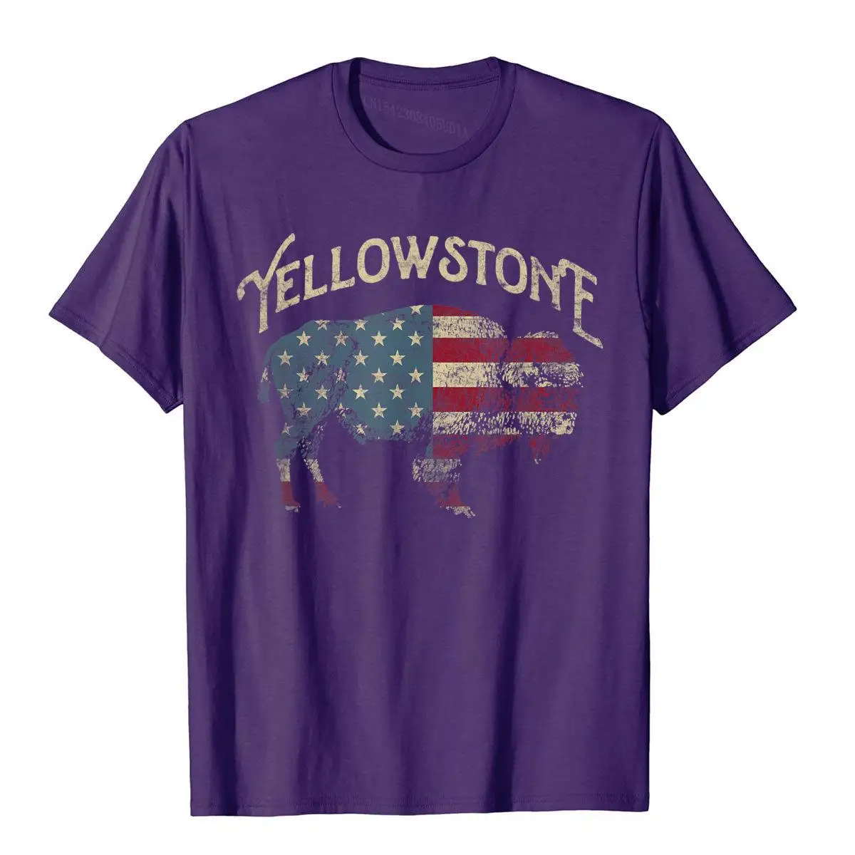 Vintage Yellowstone National Park Retro T-Shirt__B7690purple