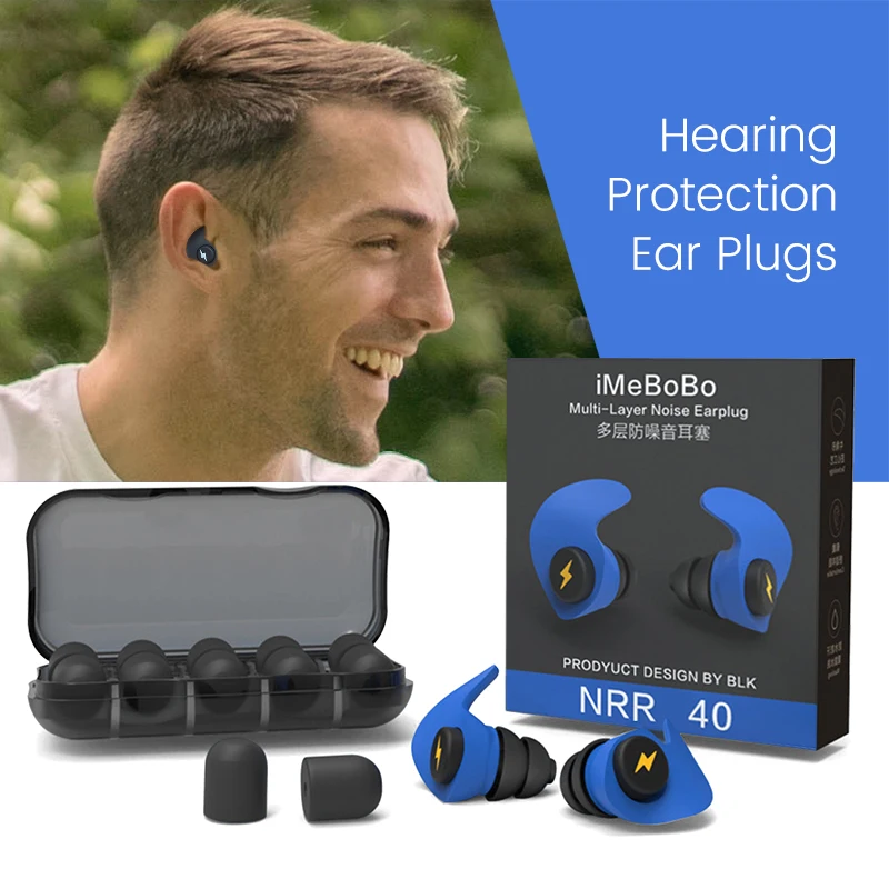Threelayer Noise Reduction Ear Plugs Sleep Soft Earplug Cochlea