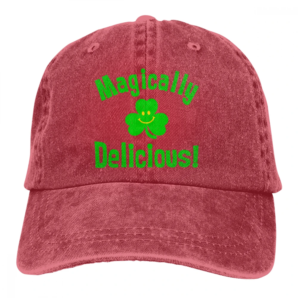 Волшебно вкусные Casquette черные унисекс Мужские Женские джинсовые бейсболка с ремешком кепки Регулируемый Гольф папа шляпа