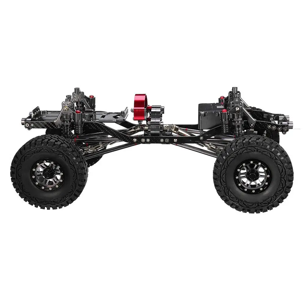 CNC Алюминиевый металлический карбоновый каркас для 1/10 гусеничный осевой SCX10 Rc шасси автомобиля 313 мм Колесная база