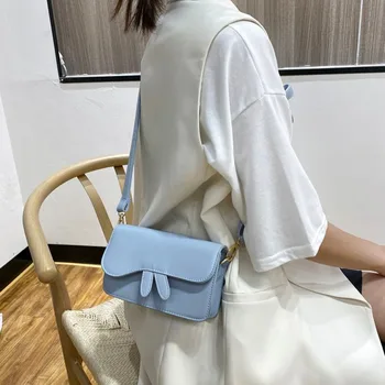 

Solid Color PU Leather Bags For Women 2020 Small Chain Design Shoulder Messenger Crossbody Handbags Female Travel Bag Sac