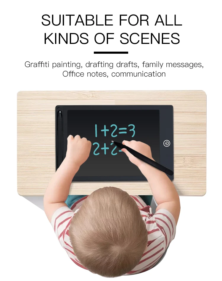 TISHRIC 8,5 дюймов ЖК-дисплей для рукописного ввода на планшете коврик головоломка образовательный цифровой планшет с стилусом графический Рисунок планшет дети