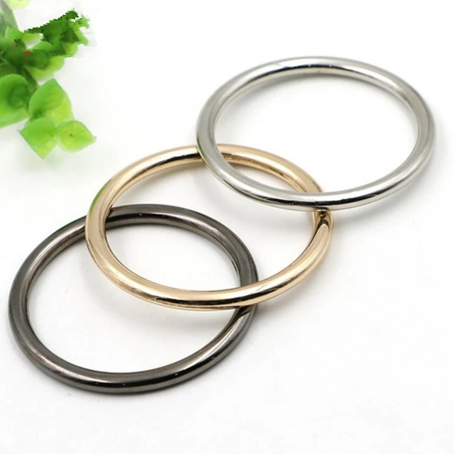 10pcs 1.25 Inch Inside Diameter Gold Key Rings Gold O Ring Clip