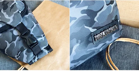 Camouflage Chest Pack Men's Fashion Korean-style Multi-functional Oxford Cloth Shoulder Bag Large Capacity Chest Pack