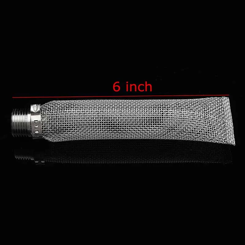 15cm & 6 inch Stainless Steel Bazooka Screen 1/2" NPT Homebrew Beer Mash Filter