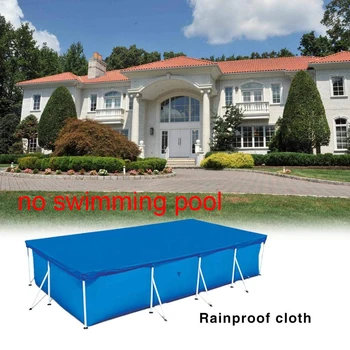 

Above Ground Anti Dust Garden Lightweight Rectangular Keep Clean Durable Pool Cover Protective Polyester Easy Use Home Rainproof