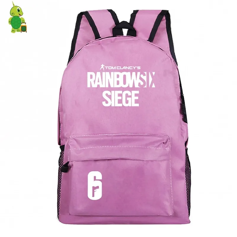 Игровой рюкзак Tom Clancy's Rainbow Six Siege, школьные сумки для подростков, женский и мужской рюкзак для ноутбука, дорожные сумки, детские сумки для книг - Цвет: 8