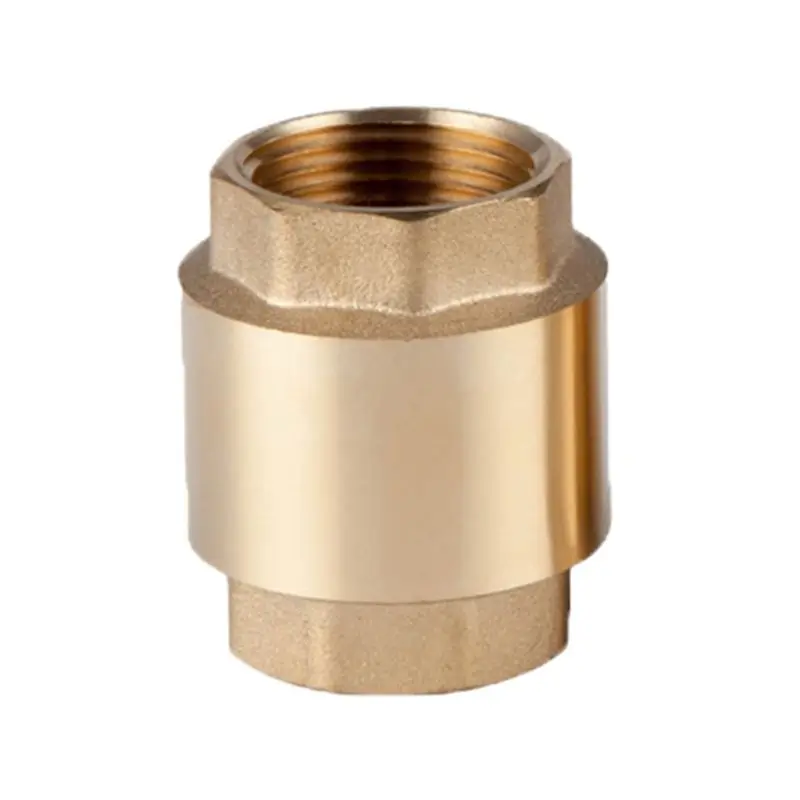 Brass Female Male Thread In Line Spring Vertical Check Valve Pump Pipe Fittings