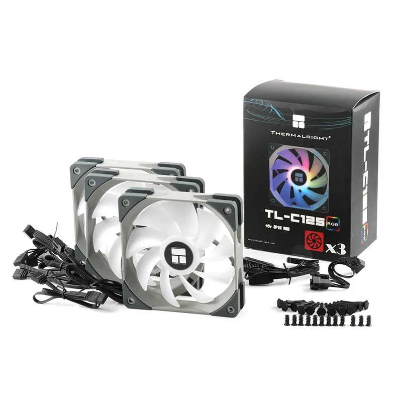 Корпус компьютера Thermalright 12 см вентилятор, 5 в 3 Pin ARGB 4PIN ШИМ 120X120X25 мм Макс 66.17CFM TL-C12S