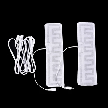 

2pcs 5V USB Heated Insoles Electric Heated Gloves Carbon Fiber Heated Pads Hot compress Shoulder Knee Waist 4.5cm*20cm