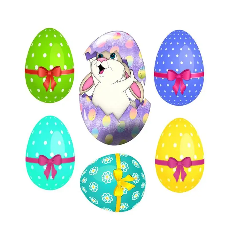 

Home Easter Party Hare Wall Sticker DIY Removable Painting Egg Decor Sticker For Home Store Kindergarten Easter Party Decor A35